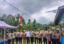 Polda Riau Tinjau Lokasi Pembangunan Jembatan Penghubung Antar Desa di Inhu