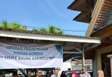 Sambut Idul Fitri, PT Pelita Agung Agrindustri Kembali Gelar Operasi Pasar Murah Minyak Goreng di Buluh Kasap