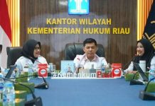 Kemenkum Riau Terima Diseminasi Analisis Kebijakan dari BSK Hukum