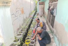 Dukung Ketahanan Pangan, Polsek Dumai Kota Gencar Menanam Dipekarangan